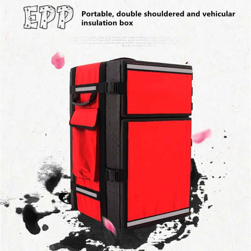 55L cooler box  EPP suitcase backpack high performance incubator bag food delivery trip Insulation toolbox refrigeration handbag
