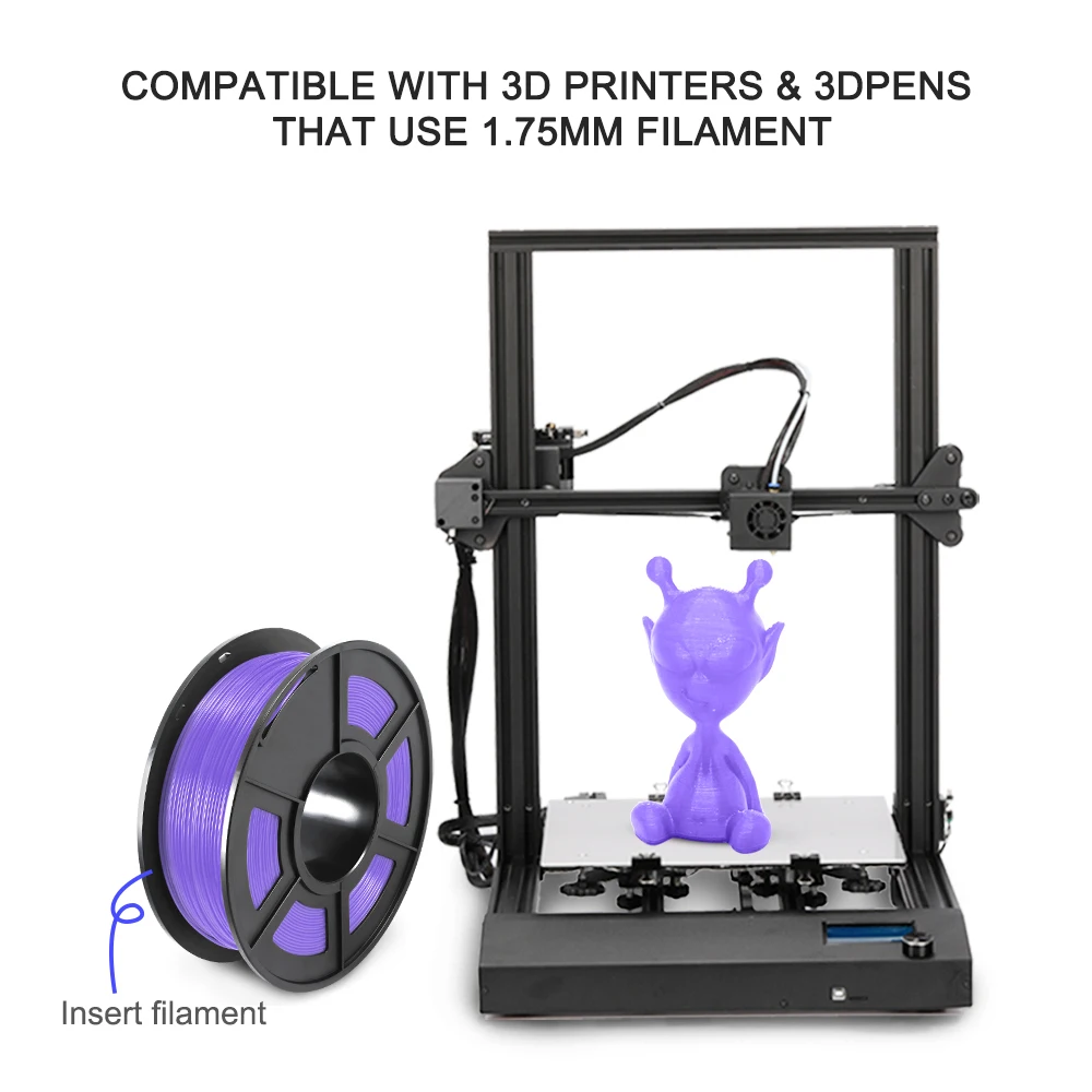 KAIGE PETG 3D Filament 1.75mm 1KG Printer Consumables 100% No Bubble Non-toxic Tolerance +/-0.02mm For DIY 3D Printing PETG