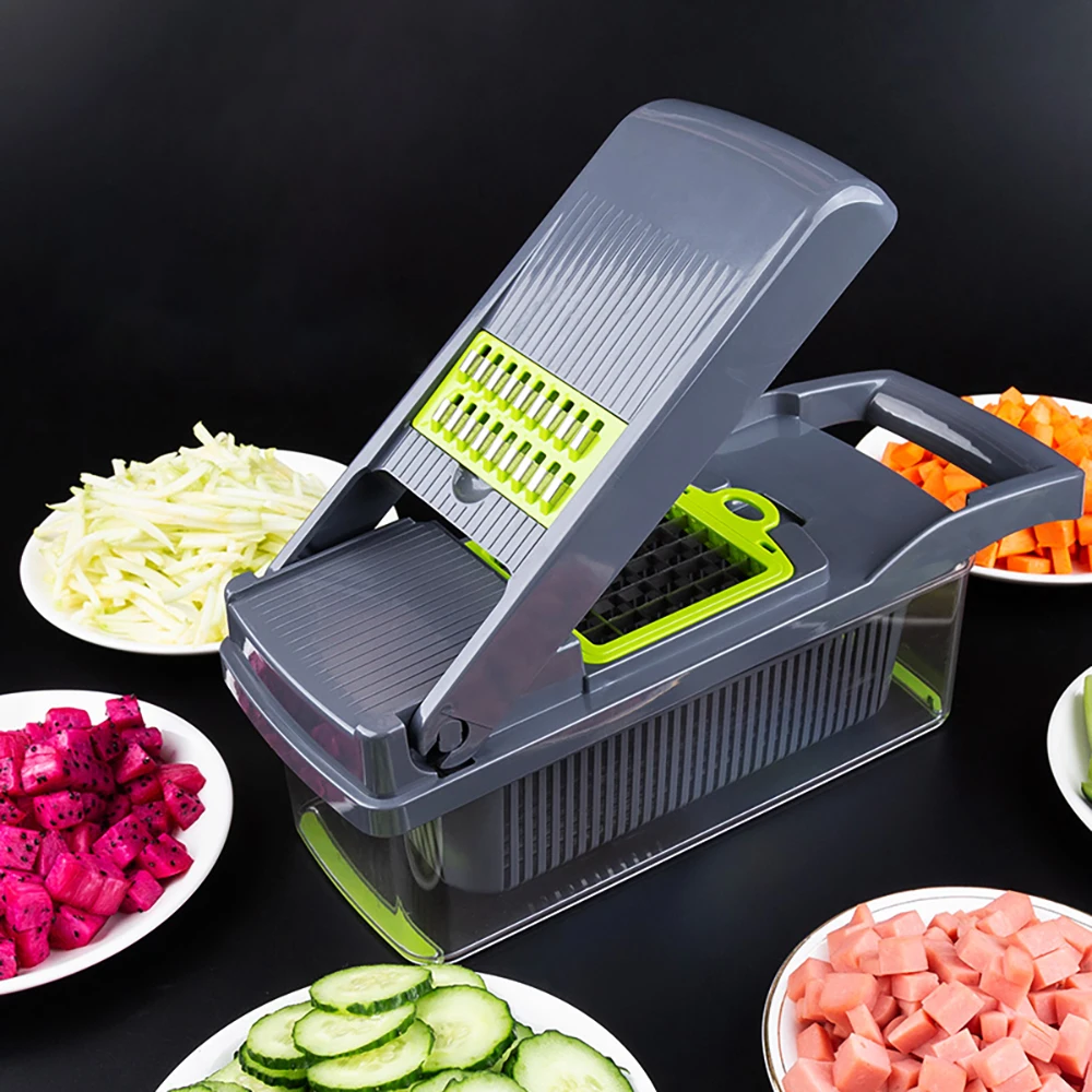 Mandoline устройство резки овощей и фруктов ручная терка измельчитель регулируемый