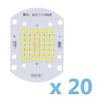 20pcs a lot 50w high power led epistar 3030 smd diodes chip flood light source 30 34v white 6500k floodlight spotlight bulbs