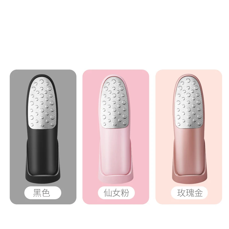 

Stainless steel cuticle remover base foot file scraper portable multi-function foot file peeling foot care tool