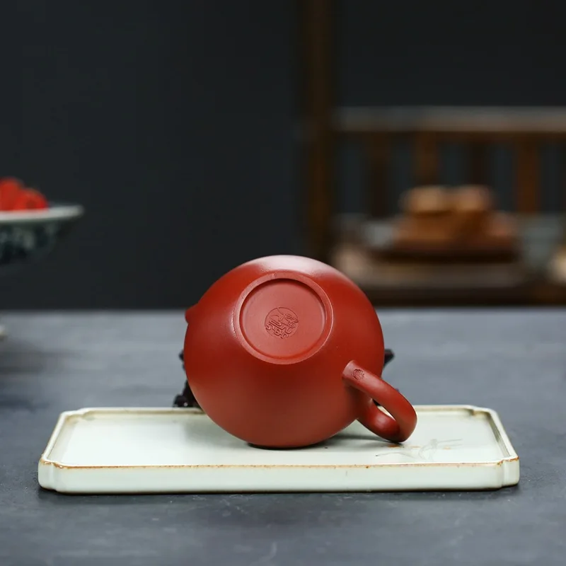 

Mud Dahongpao Yixing Teapot Master Handmade Simple Kettle Creative Teaware Send Gift Box