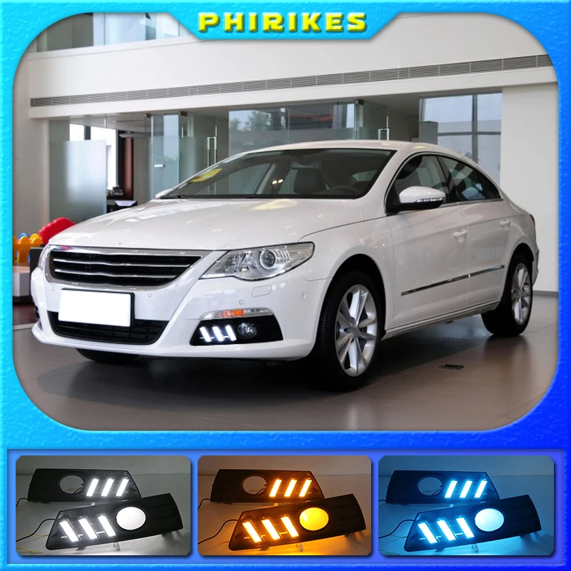 Светодиодные дневные ходовые огни светильник для Volkswagen Passat CC 2009 2010 2011 2012 2013