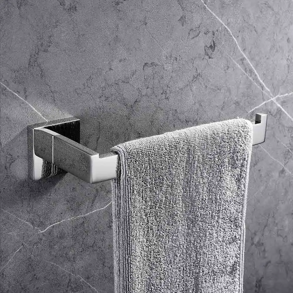Towel Ring Полированная отделка нержавеющая сталь аксессуары для ванной комнаты набор крючок для халата полотенце бар полотенце кольцо и держатель для туалетной бумаги - Цвет: Towel Ring