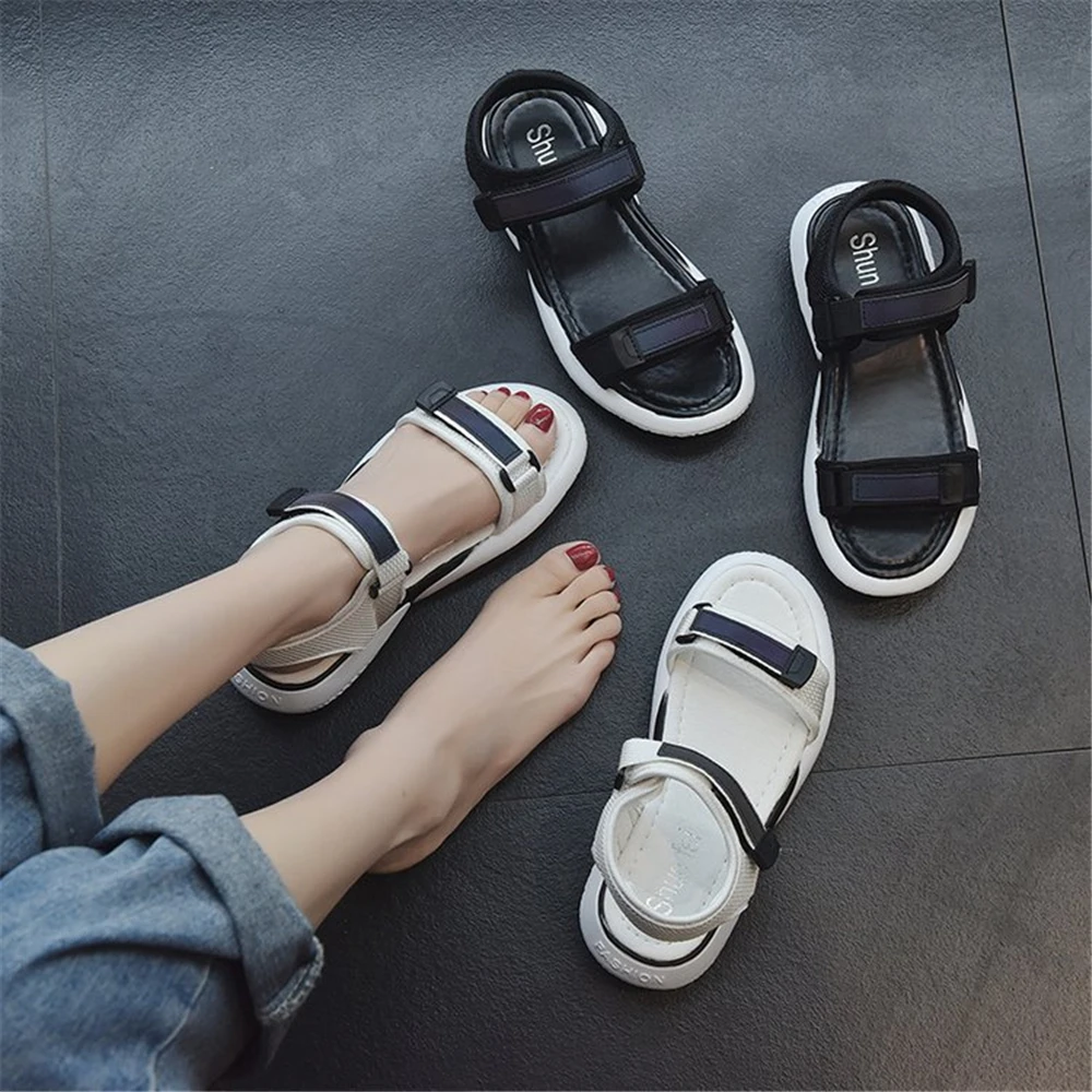 

Fashion Women Summer Sandals Soft Bottom Open Toe Platform Beach Shoes Female Slipper Indoor Outdoor Sport Flat Casual Shoes