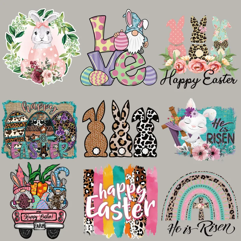 

Cartoon Animals Girls Women Printing T-Shirts Iron On Transfer Heat Transfer DIY Washable Thermal Stickers Patches For Clothes