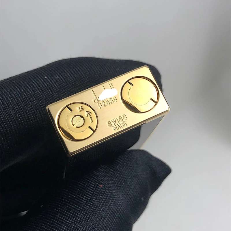 

100% new vintage dupont gas lighter gas cigarette lighter polished jet gasoline flint lighter metal gas lighter