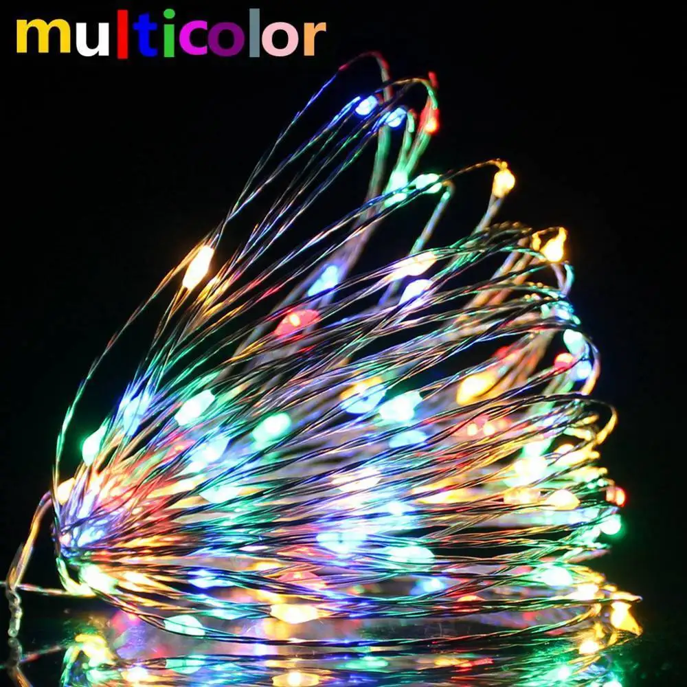 

Wedding Xmas Halloween Decorations Light Multicolor 10M LED Fairy String Lights Wire Camper Caravan RV Lamp Universial