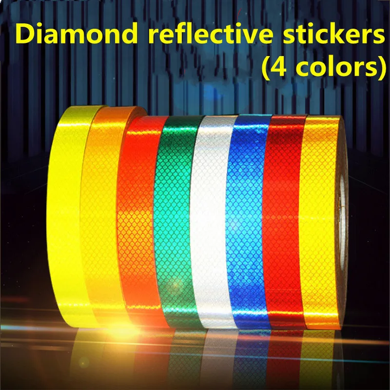 

Водонепроницаемые автомобильные наклейки 1,5 см * 1 м, 4 цвета, Светоотражающие Персонализированные светящиеся полоски для электромобилей и м...
