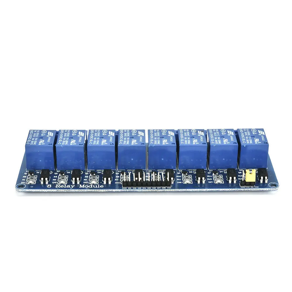 8 channel 1 2 4 8 канальный 5V релейный Щит Модуль платы для Arduino Raspberry Pi ARM YK - Габаритные размеры: 8 channel