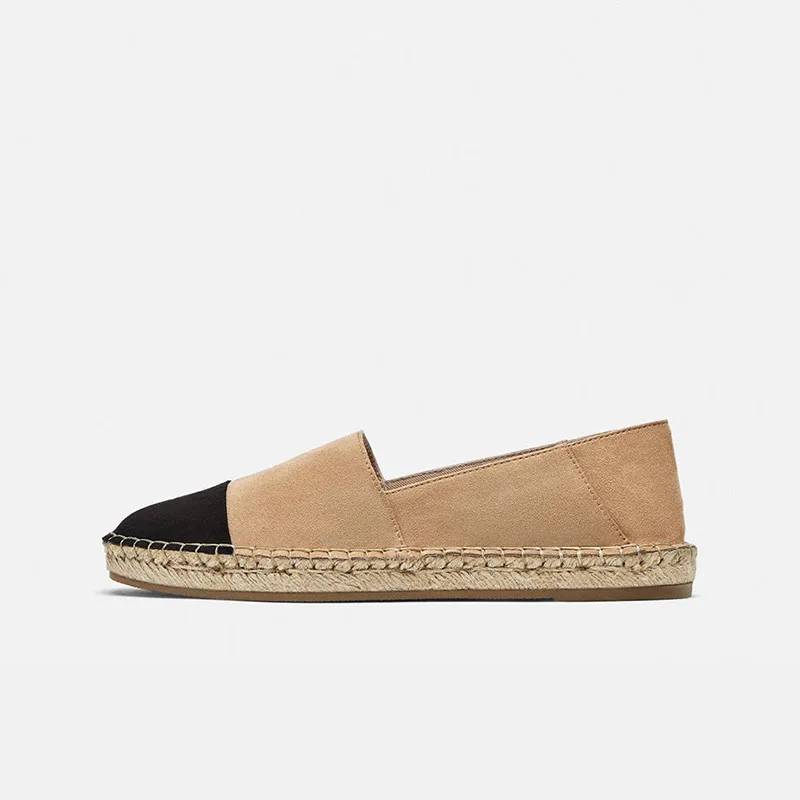 Туфли на плоской подошве; женские модные лоферы; chaussures femme; соломенная трикотажная женская обувь; повседневная обувь с круглым носком; Zapatos De Mujer - Цвет: as shown
