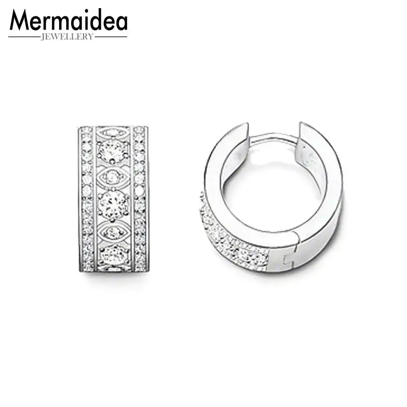 Серьги-кольца в креольском стиле с ромбами подарок 2020 посеребренные модные