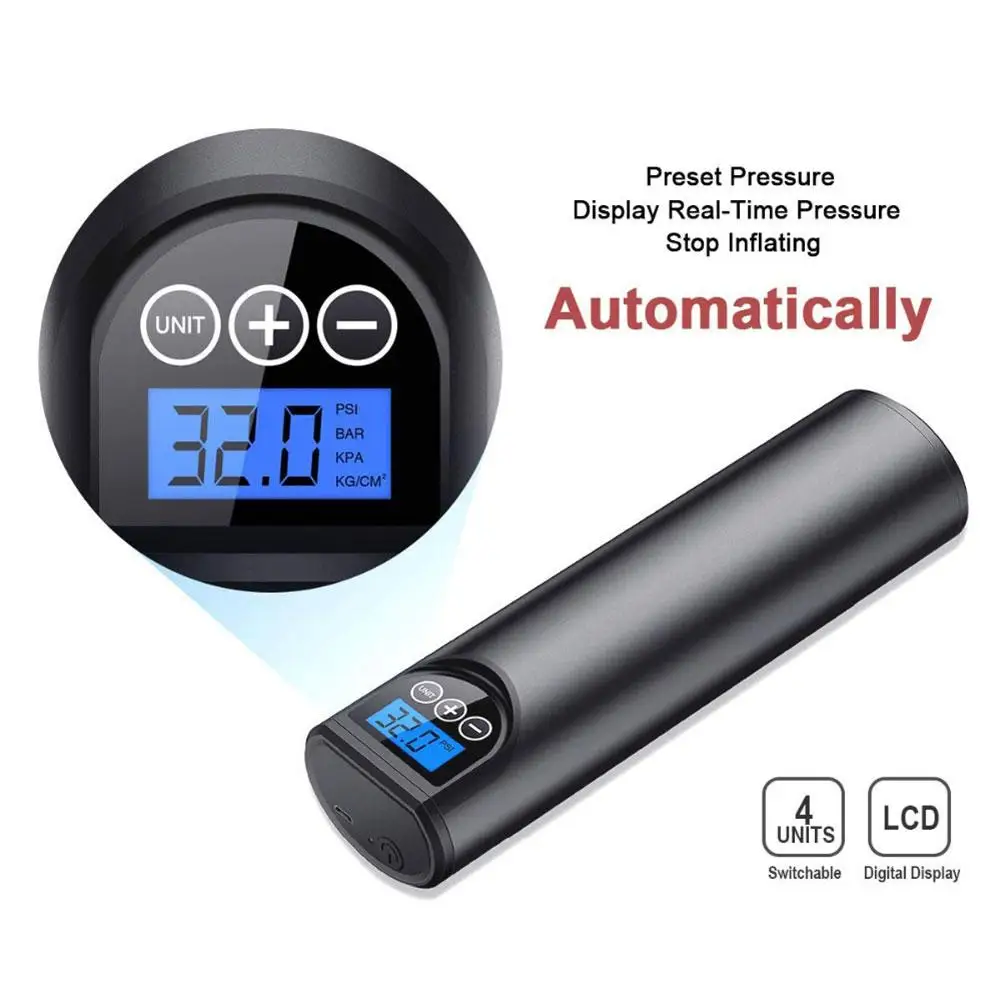 comprar 12v 150psi Pneu Inflator Bomba De Ar Recarregável Bomba De Ar Pneu Inflator Sem Fio Portátil Compressor Digital Pneu Carro Bomba