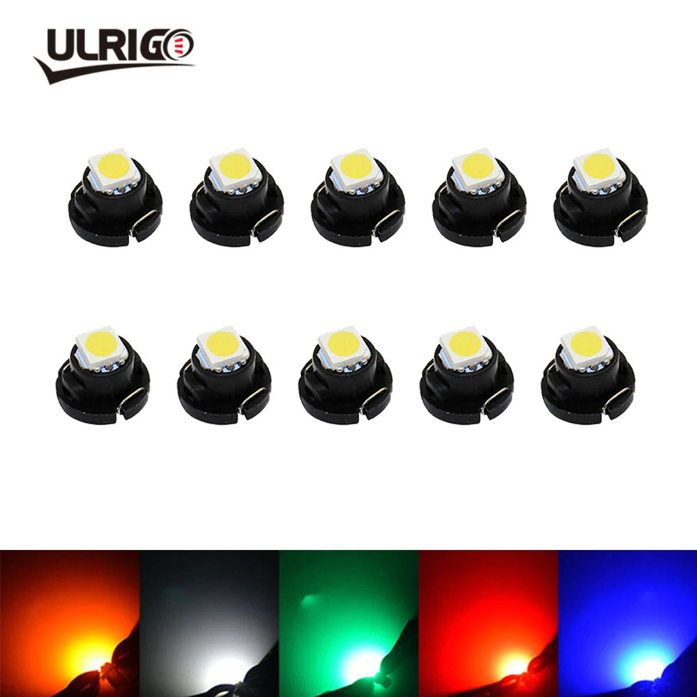 10X автомобильный приборный свет T3 T4.2 T4.7 3528 1210 1 SMD LED DC12V авто приборная панель лампа
