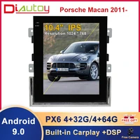 10 4 inch android 9 0 4g 64gb car radio multimedia player for porsche macan 2017 vertical screen head unit dsp carplay gps map