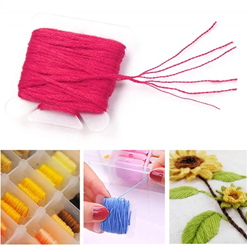 Набор ниток для вышивки крестом 96 цветов швейные иглы аксессуары коробка