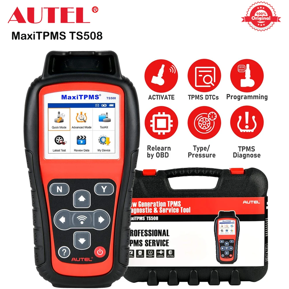 

Инструмент для программирования шин Autel MaxiTPMS TS508 relearning TPMS, инструмент для программирования давления в шинах с поддержкой obd2, пожизненные обн...