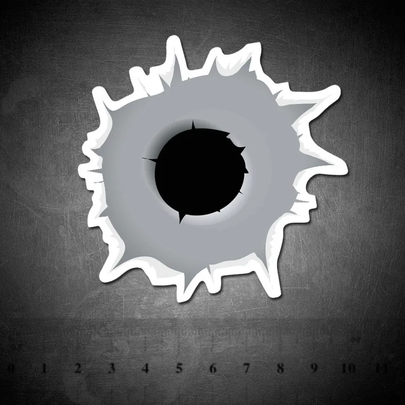 

Bullet Hole Stickers For Kids Toys Waterproof Car Laptop Guitar Luggage Skateboard Scrapbooking Bike Cute Sticker