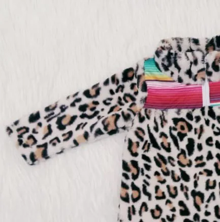 Детское индивидуальное Современное пальто с леопардовым принтом для маленьких