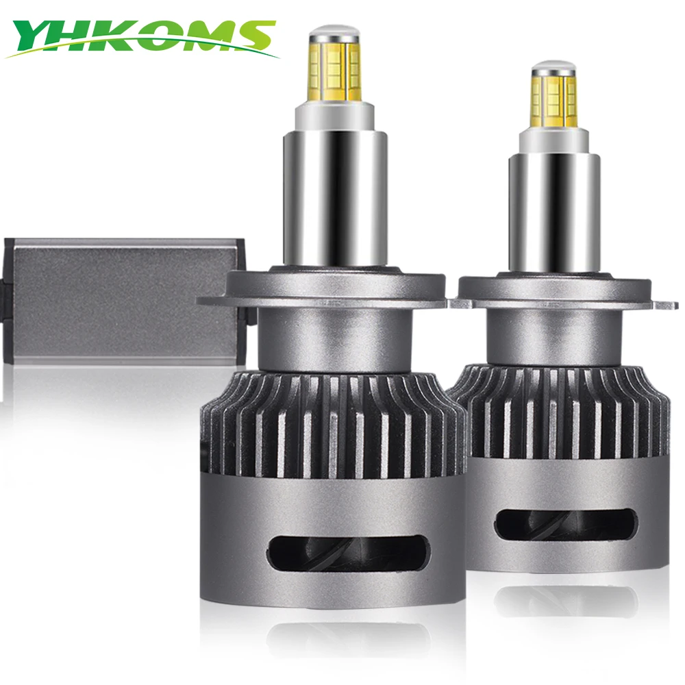 

YHKOMS 2 Pcs 20000LM Canbus H7 LED Car Headlight H1 H8 H9 H11 LED Bulb 9005 9006 9012 3D 360 Degree Automotive Fog Lights 12V