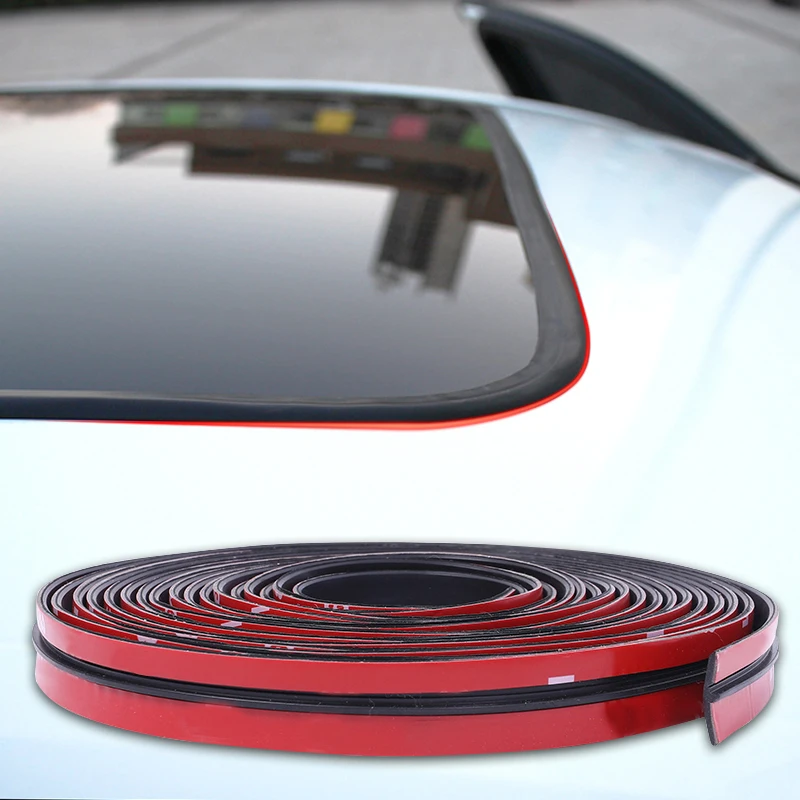 

Auto Seal Protector Sticker Car Rubber Seal Strips Window Edge Windshield Roof Rubber Sealing Strip Noise Insulation Accessories