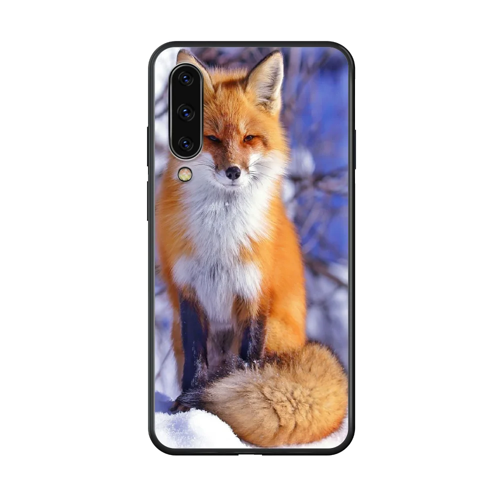 

Little Fox Phone case hull For Samsung Galaxy A 50 51 20 71 70 40 30 10 E 4G S black cover silicone prime art coque luxury Etui
