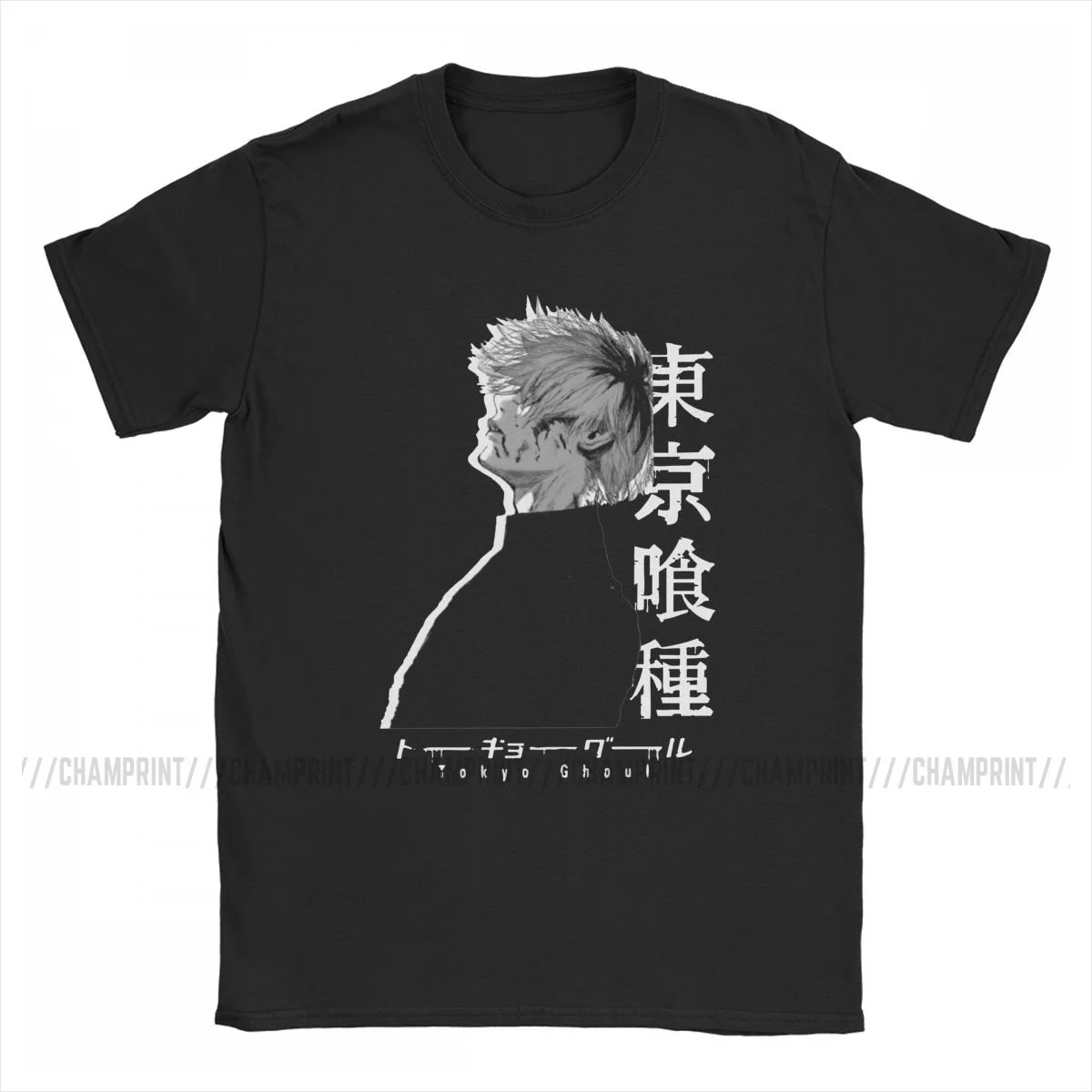 Новинка Kaneki Ken Токийский Гуль белые мужские футболки с круглым вырезом хлопковые
