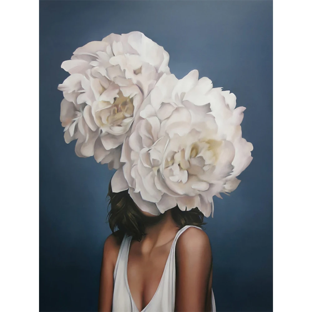 

Цветочные женские наборы для вышивки крестом 11CT, набор для рукоделия, холст с принтом, хлопчатобумажная нить, украшение для дома, новая расп...