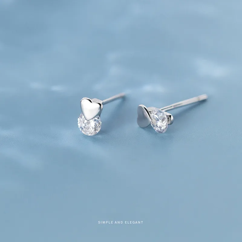 DAIWUJAN корейские Инс Стерлинговое Серебро 925 пробы глянцевое сердце