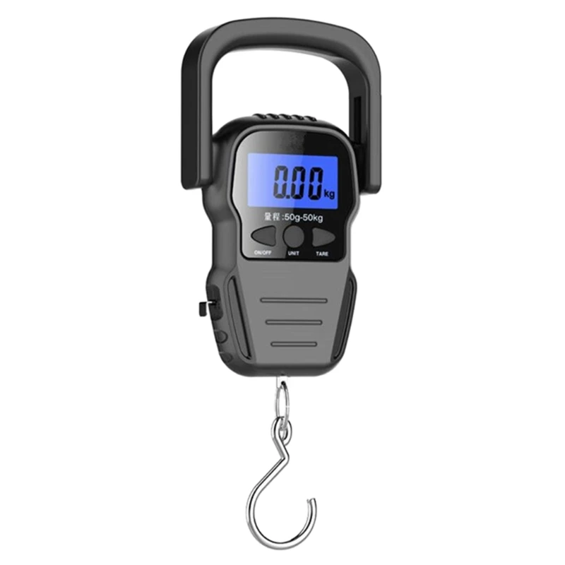 

Весы для рыбалки, цифровые подвесные весы с измерительной лентой, ЖК-дисплей, 110lb/50 кг 24BD