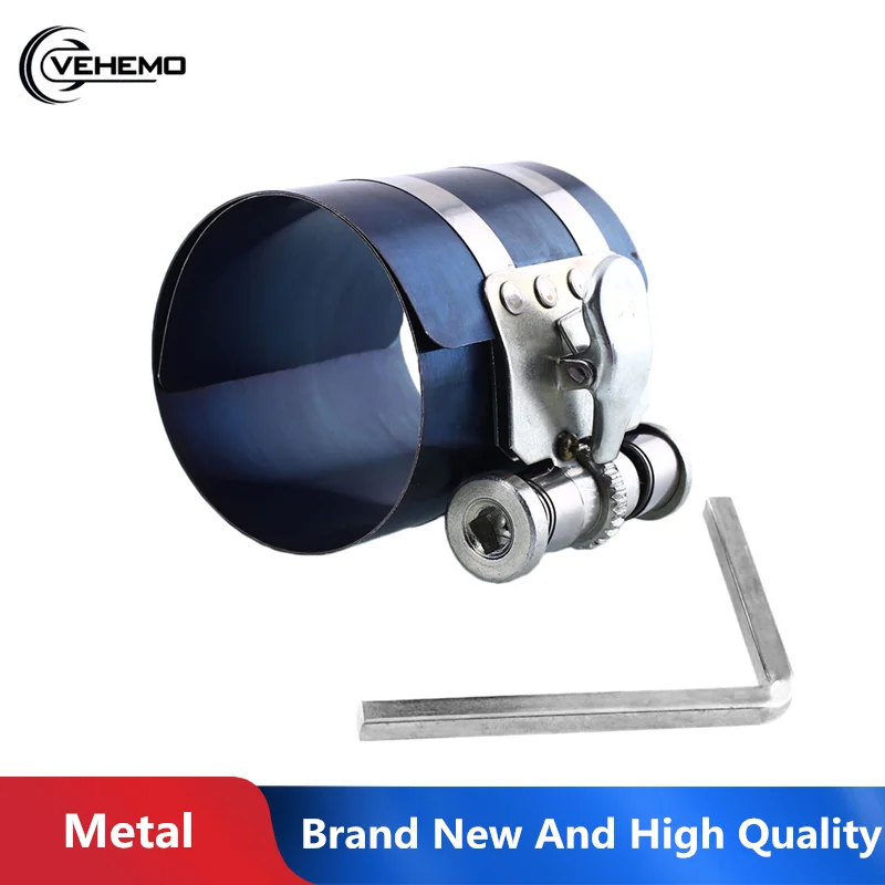 

3" Car Engine Piston Ring Compressor Tool 53-150mm Car Auto Engine Compression Motors Stock Tool Installer Band Ratcheting