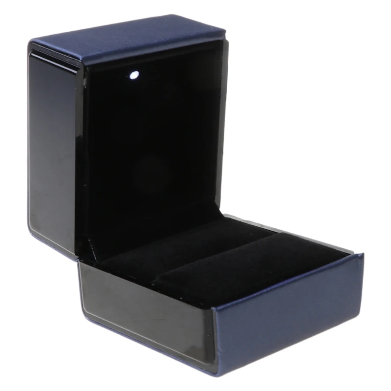 

G2AF LED Lighted Earring Ring Gift Box Wedding Engagement Ring Jewelry Display Holder Case