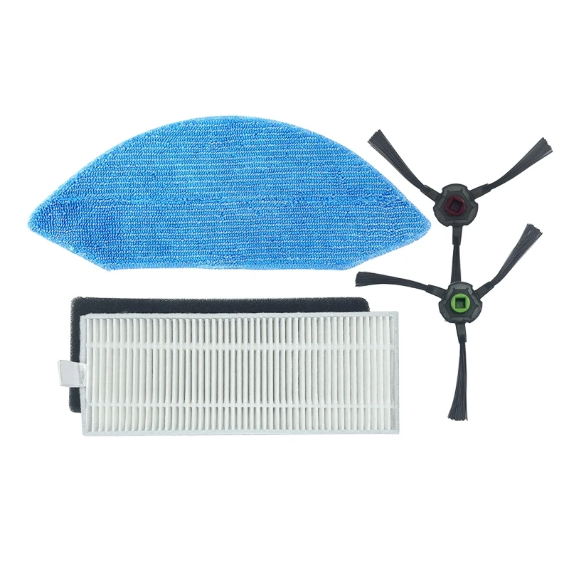

4Pcs Steam Mop Cloth Machine with Filter Mop Side Brush for ECOVACS Deebot U2 Robotic Vacuum Cleaner