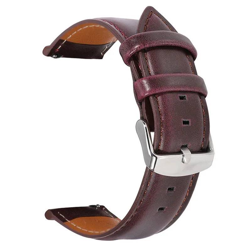 Quick Release Leather Watch Band Crazy Horse Leather Retro Watchband Wrist Strap Men's Strap 18mm 20mm 22mm Watch Accessories