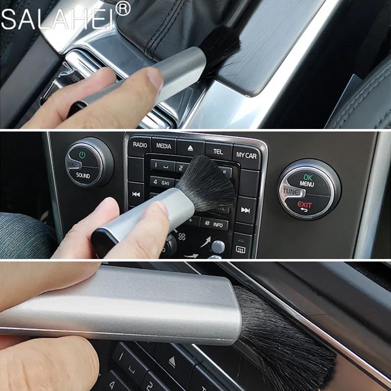 Выдвижная щетка для чистки интерьера автомобиля многофункциональная от пыли