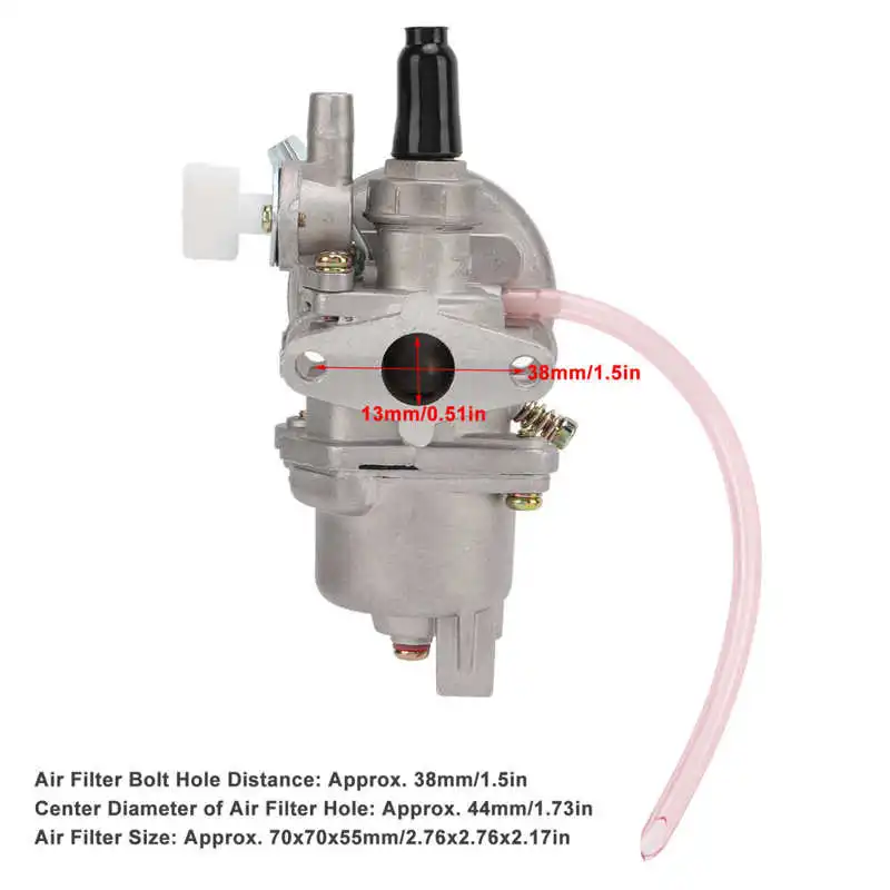 Карбюратор 13 мм Карманный из алюминиевого сплава для ATV 43cc 47cc 49cc 2-тактный сменный