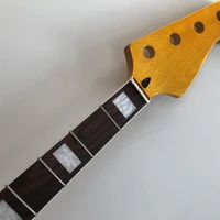 4 string electric guitar bass neck maple20fret 34inch rosewood fingerboard yellow gloss diy