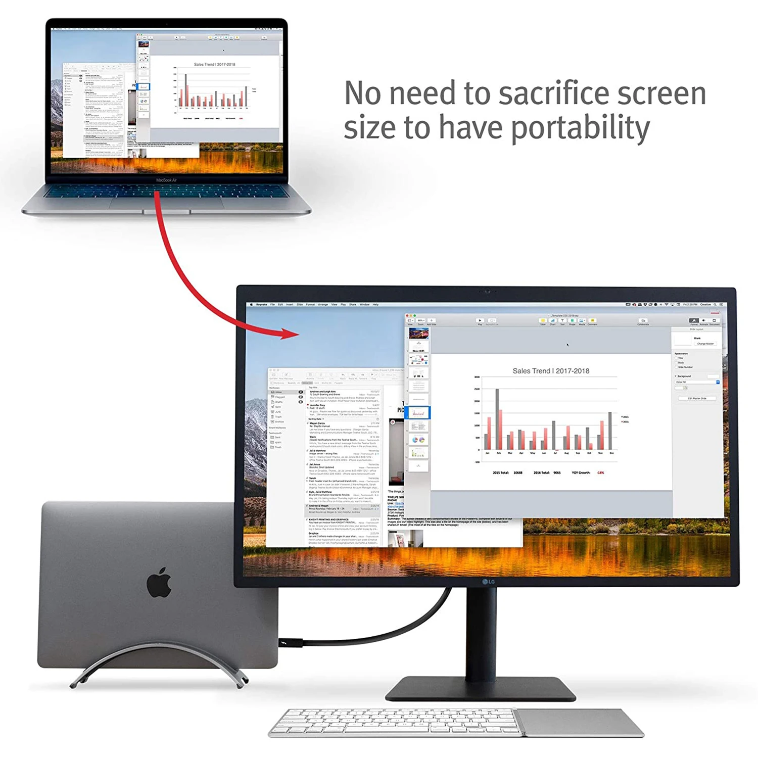 

Vertical Aluminum Space-saving Anti Slip Laptop Stand Desktop Erected Holder for Apple Pro Air Retina Laptop Accessories