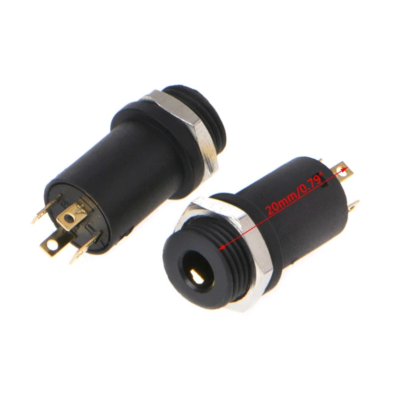 

10 Pcs 3.5mm 4 Channel Female Headphone Stereo Jack Panel Mount Connector Gold Plated