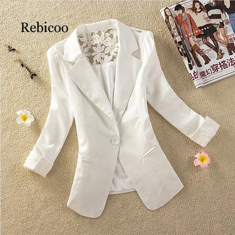 Женская куртка с длинным рукавом офисное пальто одной пряжкой осенняя