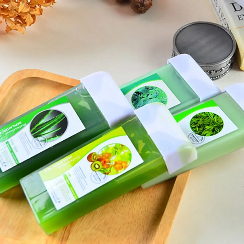 

100g Professional Hair Removal Refillable Depilatory Wax Roller Cartridge for Roll-On Body Waxing Warmer Heater Epilator Random