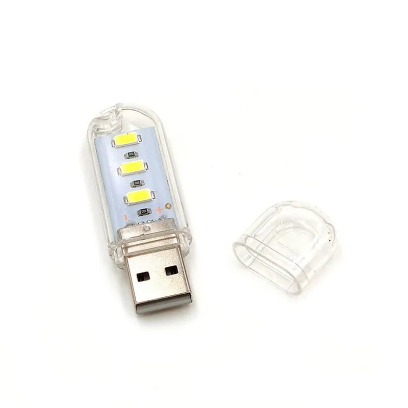 Wasafire Супер Мини рабочий светильник 3 светодиодный USB флэш портативный фонарь