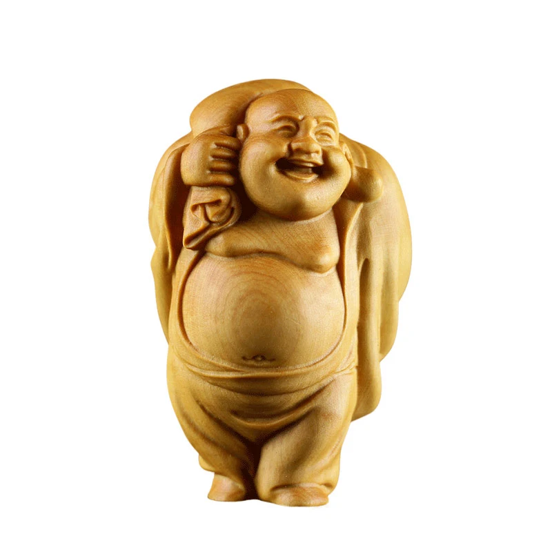 6/8 см тканевый мешок украшение Майтрейя ручная резная смеющаяся сумка Будды