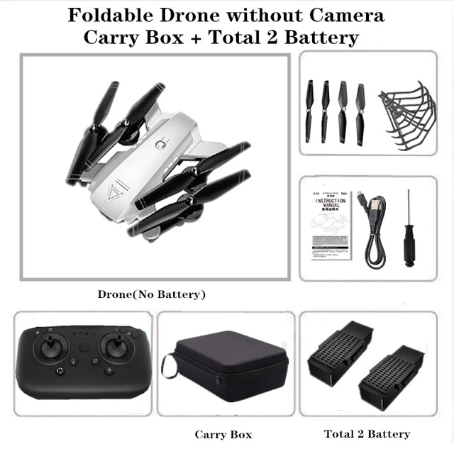 White NO Cam 2B Bag 4K L103 радиоуправляемые вертолеты камера Wifi Fpv Дрон Gps Дрон удержание высоты 2,4g оптическое положение потока Дрон камера радиоуправляемые игрушки для детей - Цвет: White NO Cam 2B Bag