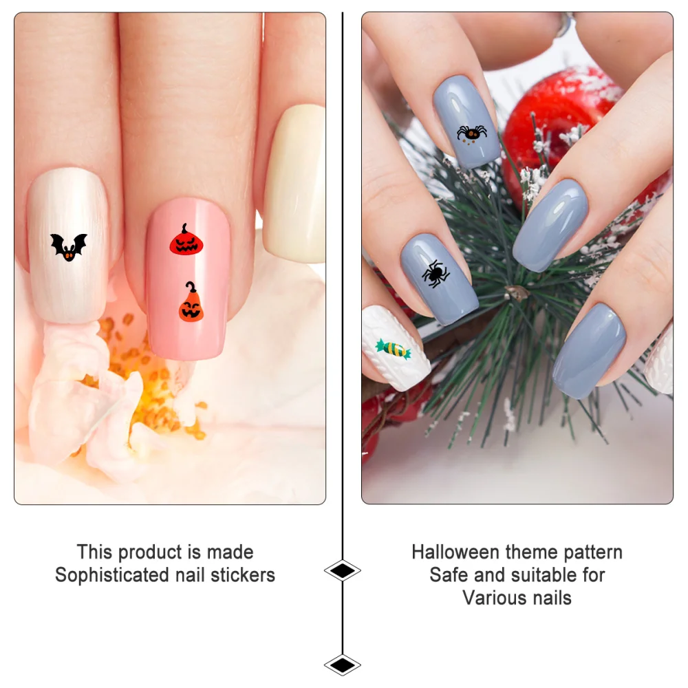 

10 Sheets Nail Stickers Nail Decals Nail Art Stickers Manicure Decor