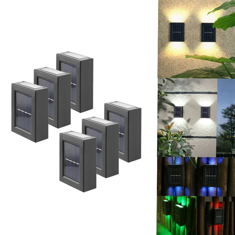 

Outdoor Solar Lamps Solar Garden Wall Lamp Light Up and Down Garden Decorative Wall Lamp Street Lamps Home Stair Lamp