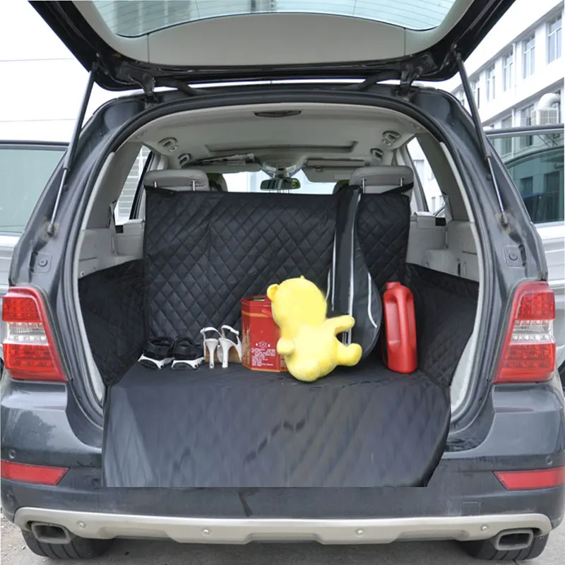 値段 ペット犬のカーシートカバートランクマット用猫犬黒185x105 × 35センチメートルQP2