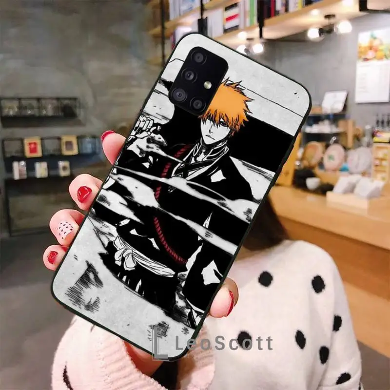 

Anime Kurosaki Ichig Phone Case For Samsung A50 A51 A71 A31 A21S S8 S9 S10 S20 S21 Plus Fe Ultra 4G 5G