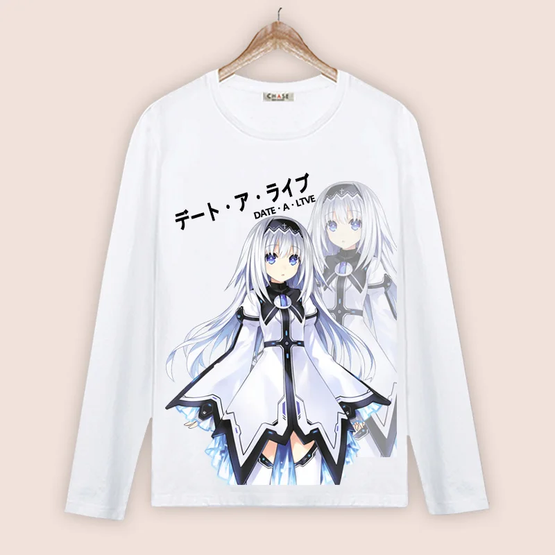 Футболка для косплея токисаки Куруми Топ с длинным рукавом итасука Шадо ятогами