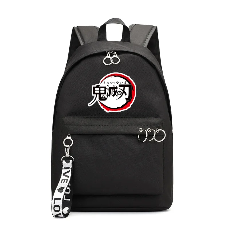 

New Fashion Women Backpack Anime Demon Slayer SchoolBags Boys Girls Shoulder Bags Cartoon Print Backpack Gift